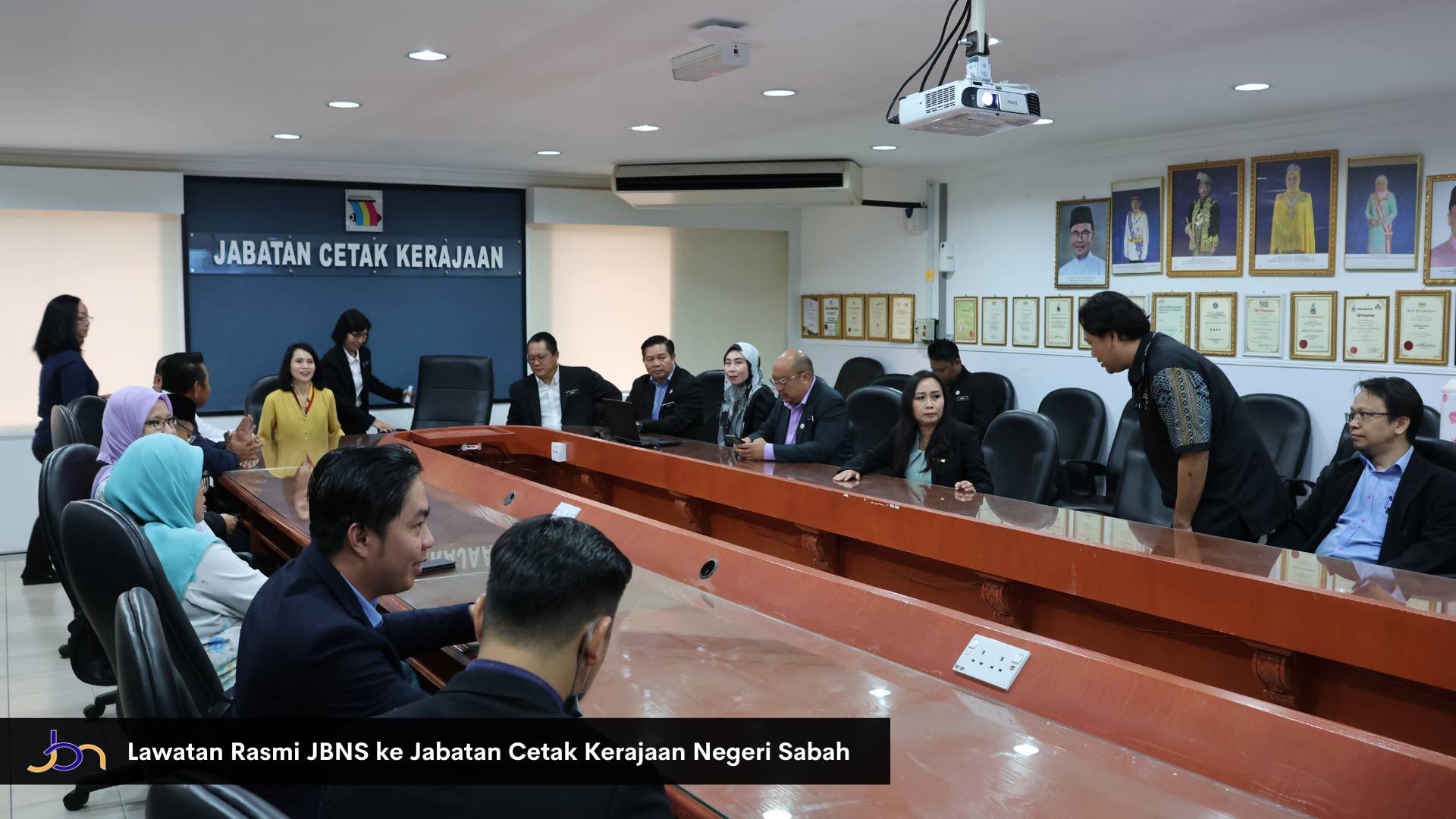 Lawatan Rasmi JBNS ke Jabatan Cetak Kerajaan Negeri Sabah